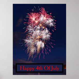 Fyrverkerier 4 juli självständighetsdagen poster