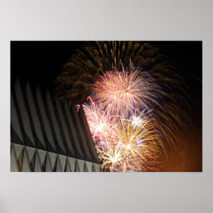 Fyrverkerier exploderar poster