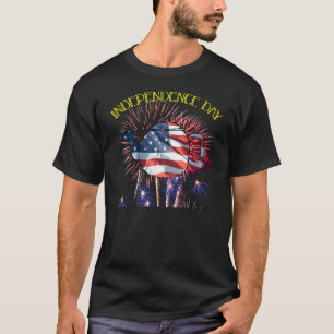 Fyrverkerier för kruka för Tea för independence Tee Shirt