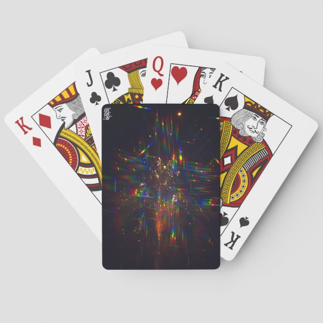 Fyrverkerier genom 3D-glasögon 2 Casinokort (Baksidan)