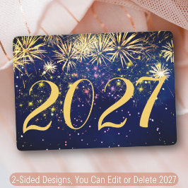 Fyrverkerier Gott Nytt År & Jul 2 Sidors Design Julkort