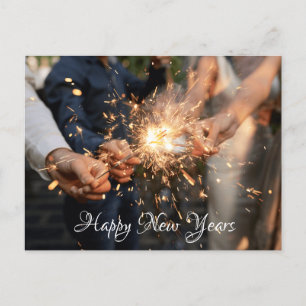 Fyrverkerier med handkort vykort