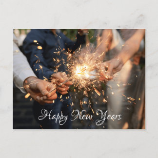 Fyrverkerier med handkort vykort