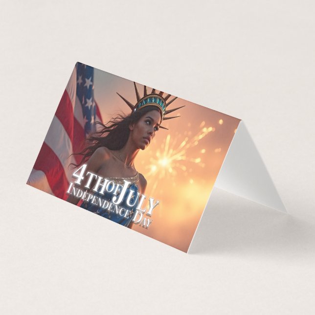 Fyrverkerier och frihet - fantastisk design från 4 kort (Framsida)
