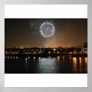 Fyrverkerier över London Poster