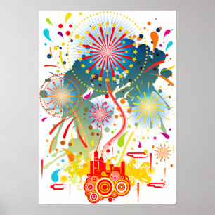 Fyrverkerier Poster