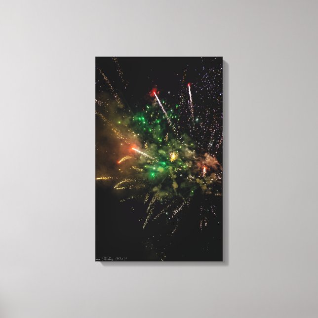 Fyrverkerier Staplat Lindat Canvas (Framsida)