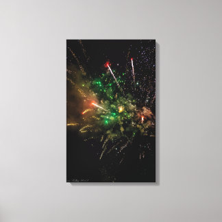 Fyrverkerier Staplat Lindat Canvas