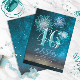 Fyrverkerier Sweet 16 Teal ID984