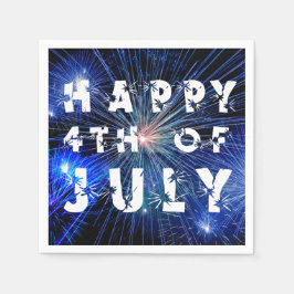 Fyrverkerierna i Blue Hue Lycklig 4:e juli Pappersservett