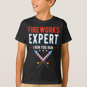Fyrverkeriexpert kör 4 juli-föreställning t shirt
