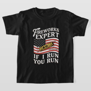Fyrverkeriexpert Om Jag Springer Så Springer Du 4: T Shirt