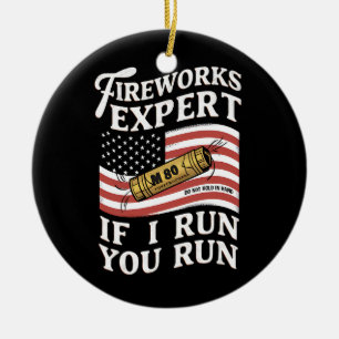 Fyrverkeriexpert Om Jag Springer Så Springer Du Oc Julgransprydnad Keramik