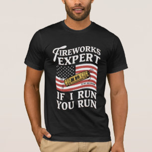 Fyrverkeriexpert Om Jag Springer Så Springer Du Oc T Shirt