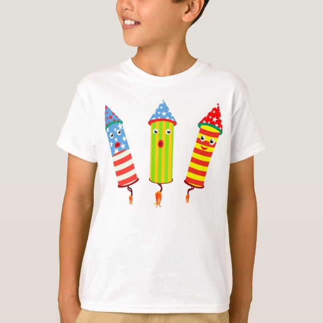 Fyrverkerifirande Tee Shirt (Framsida)