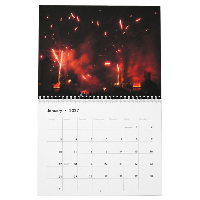 Fyrverkerikalender Kalender (Jan 2027)