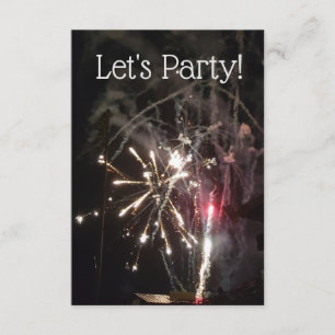 Fyrverkeripartyinbjudan Inbjudningar