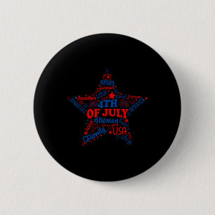 Fyrverkeripjäser 4:e juli: den patriotiska frihets knapp