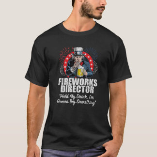 Fyrverkets 4:e juli-chef Håll mitt glas T Shirt