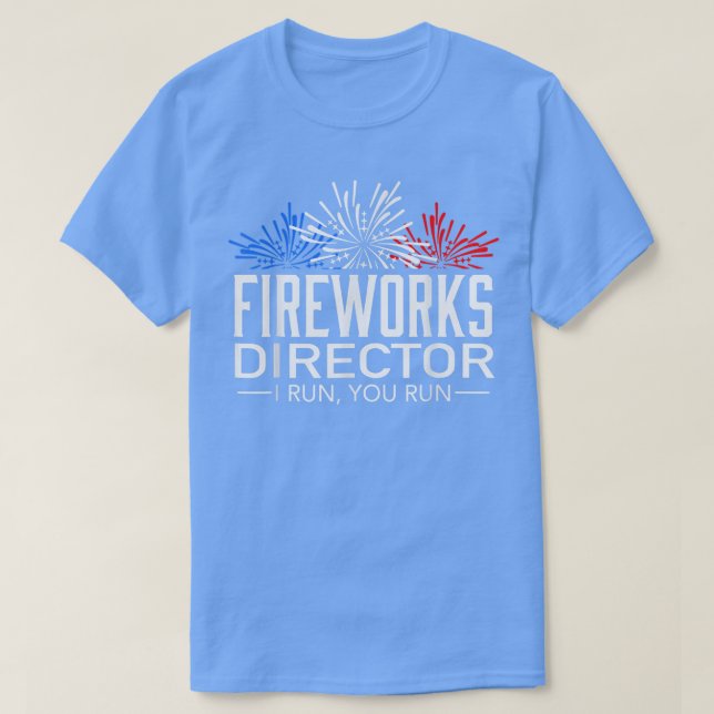 Fyrverkets direktör 4:e juli, Firande Gift 7 T Shirt (Design framsida)