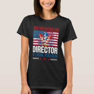 Fyrverkets direktör om jag Springa er Springa 4 ju T Shirt