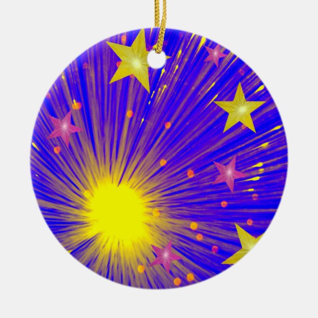 Fyrverkets ornament runda (Framsidan)