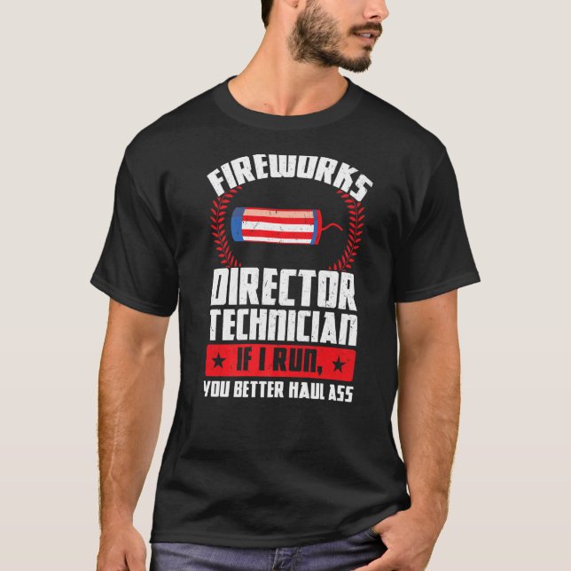 Fyrverkets tekniker om jag Springa Foreworks D T Shirt (Framsida)