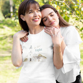 Fyrverkets vattenfärg "Bli ljusets" bibelsbredd T Shirt