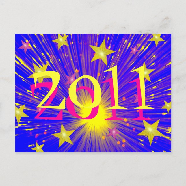 Fyrverkets vykort "2011" (Framsida)