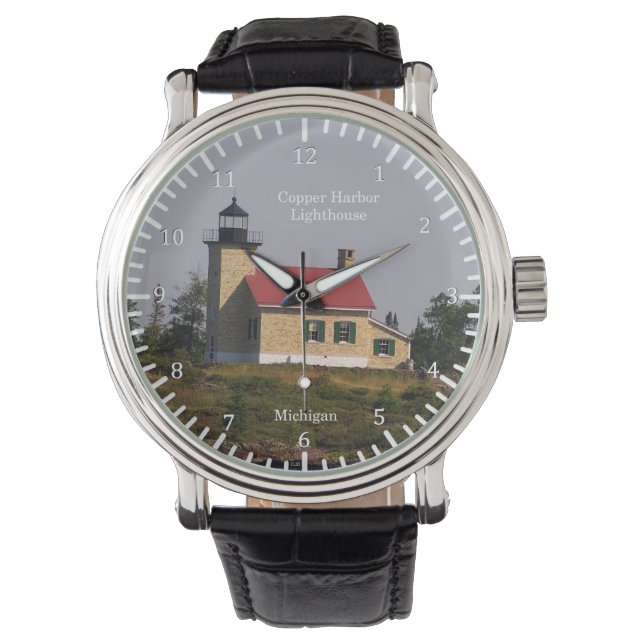 Fyrverksbevakning i Copper Harbour Armbandsur (Framsida)