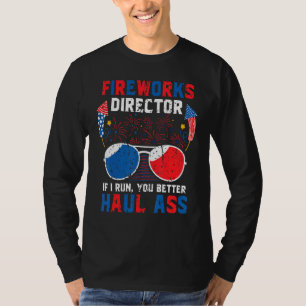 Fyrverkschef 4 juli Patriotic Manar T Shirt