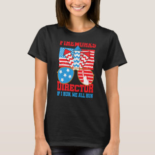 Fyrverkschef I Springa You Springa USA flagga den T Shirt