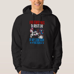 Fyrverkschef Lycklig 4:e juli Amerikanska Flagga Hoodie