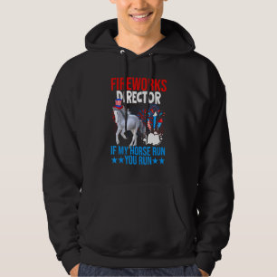 Fyrverkschef Lycklig 4:e juli Amerikanska Flagga Hoodie