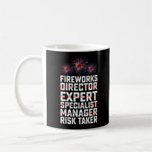 Fyrverksdirektör 4 juli risktagare Citat Kaffemugg