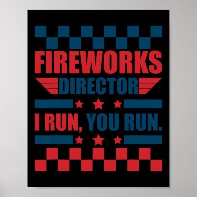Fyrverksdirektör i Springa, Springa Poster (Framsidan)