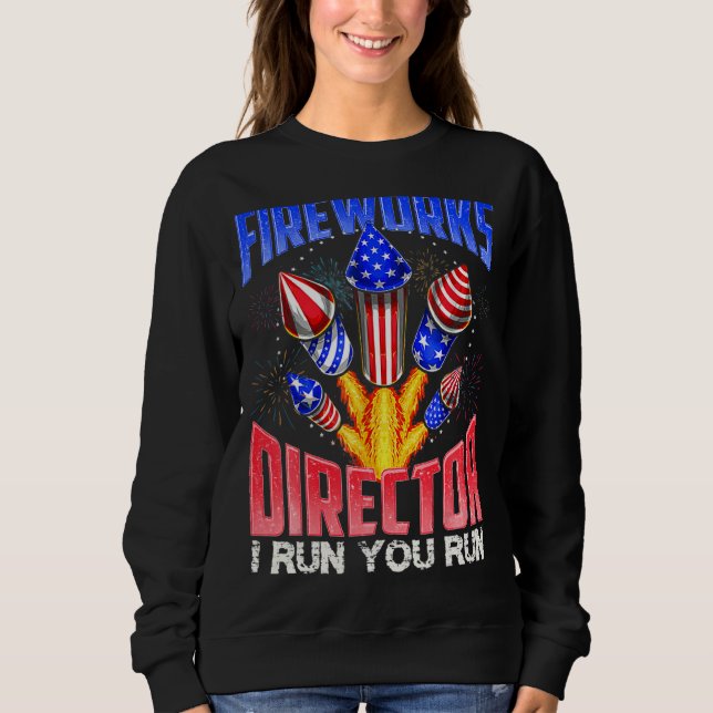 Fyrverksdirektör om jag Springa, vi alla Springa T Shirt (Framsida)