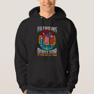Fyrverksdirektör tekniker jag kör dig kör 4 juli hoodie