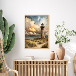 Fyrverksfärgsfärg för kustnära vattenfärgsfärg poster