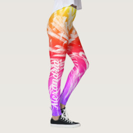 Fyrverksfoto för färgstark Abstrakt Leggings