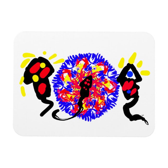 Fyrverksglädje Magnet (Horisontell)