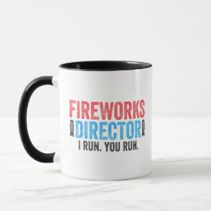 Fyrverksregissör T-shirt 4 juli-skjorta Mugg