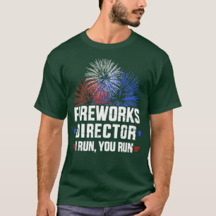 Fyrverksregissören i springa du springa t shirt