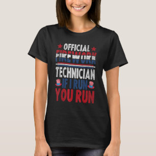 Fyrverkstekniker 4:e juli t shirt