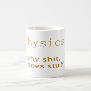 fysik humor kaffemugg