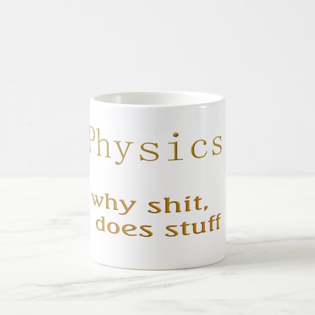 fysik humor kaffemugg (Center)