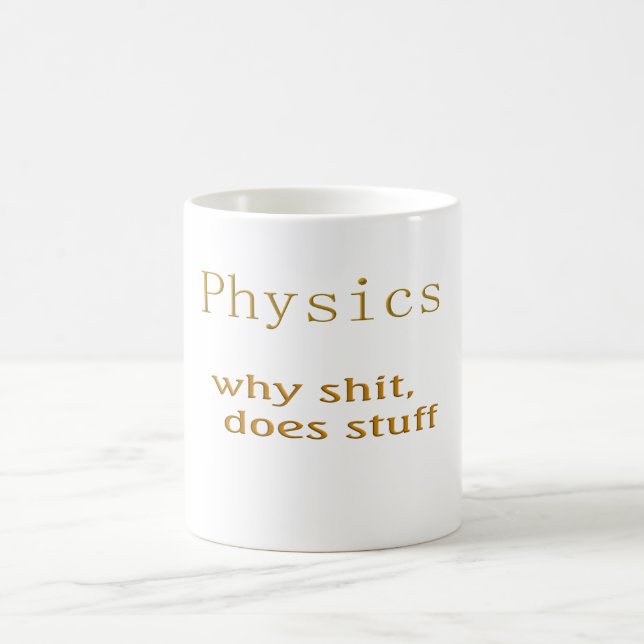 fysik humor kaffemugg (Center)