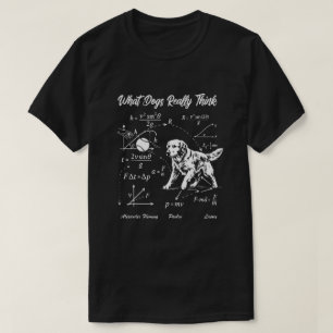 Fysik Hund Golden Retriever Vetenskapsnörd T-shirt
