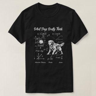 Fysik Hund Golden Retriever Vetenskapsnörd T-shirt