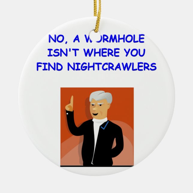 fysik julgransprydnad keramik (Framsidan)